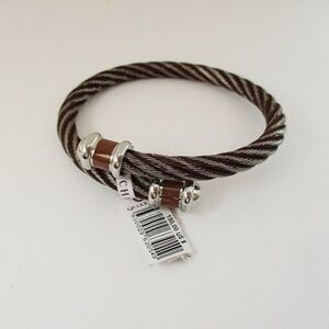 CHARRIOL Celtic Bangle - Chocolate Brown